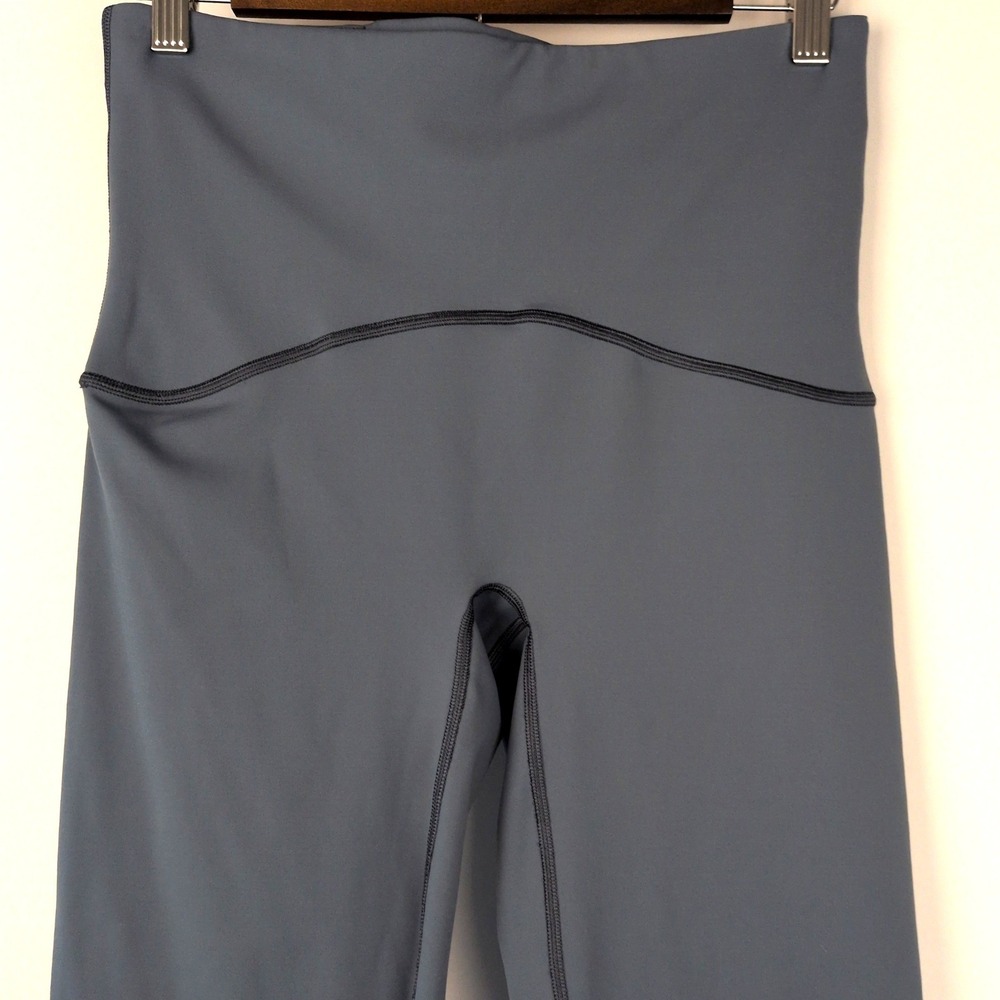 SPANX Women L Booty Boost 7/8 Active Leggings Blue Grey FlexAppeal High Waist - Picture 3 of 9